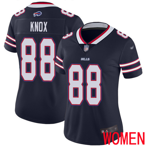 Women Buffalo Bills 88 Dawson Knox Limited Navy Blue Inverted Legend NFL Jersey